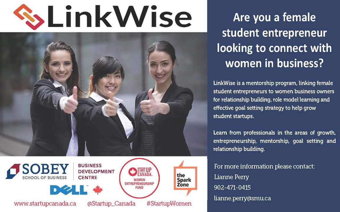 LiannePerry's tweet photo. We're launching #LinkWise today @StartingPointHx trade show 11:30-1:00. Stop by for a chat! #StartupWomen #Halifax https://t.co/ZoGAQXOU8b