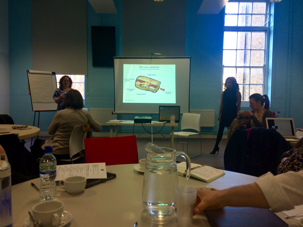 KZHopToIt's tweet photo. .@childrensociety children and families directorate away day talking about the 'Michelin star sandwich' @Balihothi https://t.co/PxfkTpAsU7