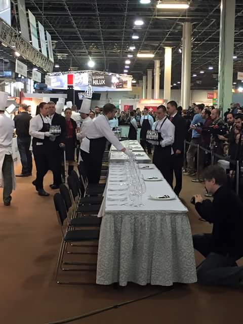 bocusehungary's tweet photo. Setting the tables. The tasting will start soon #bocusedor https://t.co/NlOqozBf0U