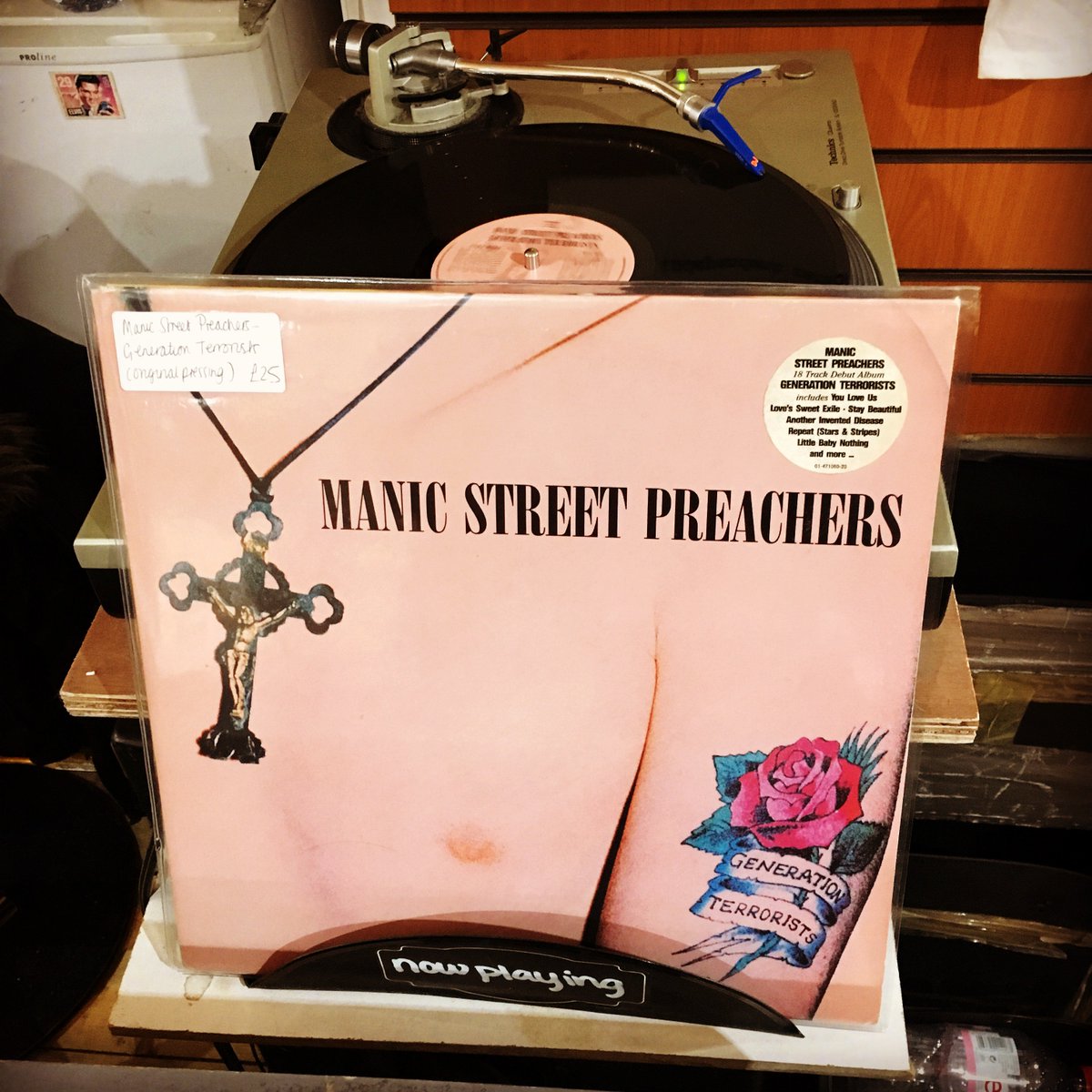 digvinyl's tweet photo. Morning! Elena with you today #nowplayig  @Manics - #GenerationTerrorist   #recordshop #liverpool #digvinyl https://t.co/13fqI5NOQ7