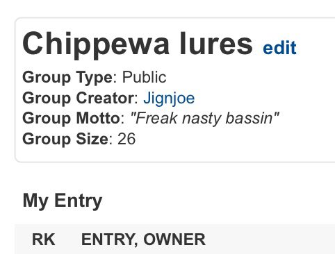 chippewa_lures's tweet photo. Please join us in our fantasy fishing group we will be doing prizes through the season https://t.co/iZlJiyD7BH