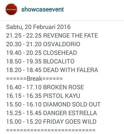 Yok,yg selo bsk sabtu maen ke JEC acara Showcase