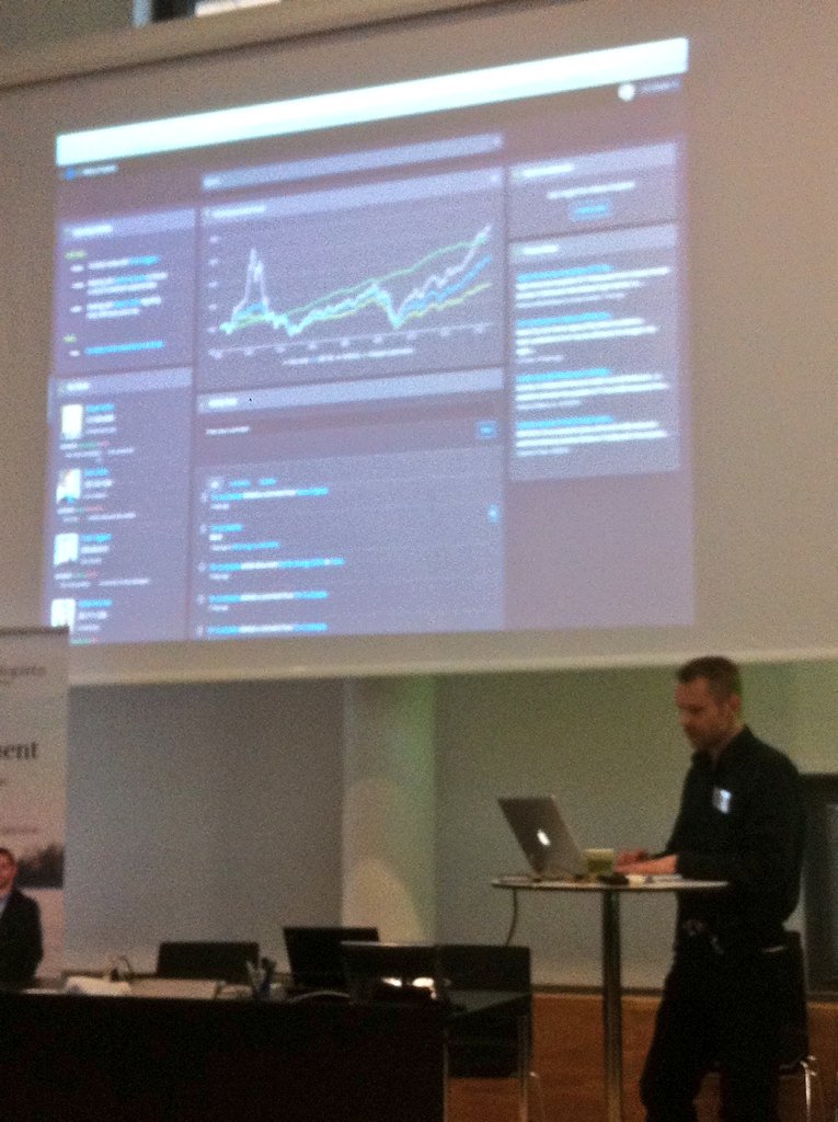 Annellinen's tweet photo. Ruponen makes sense of unstructured data with #Watson Explorer in #s4fleetBI event. Maths is never wrong,we might be https://t.co/nKv8oTAJMc