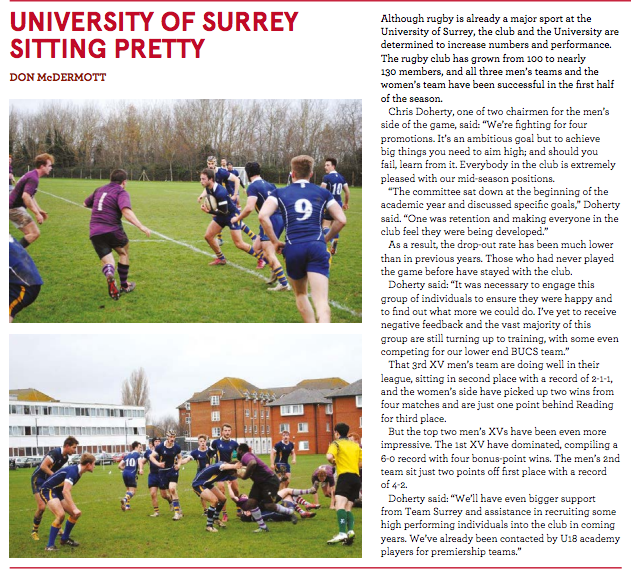 teamsurrey's tweet photo. Great to see @TeamSurreyRugby feature in @EnglandRugby official paper Touchline Feb edition: https://t.co/Fb7hNGTxBT https://t.co/9wDgDIecZg