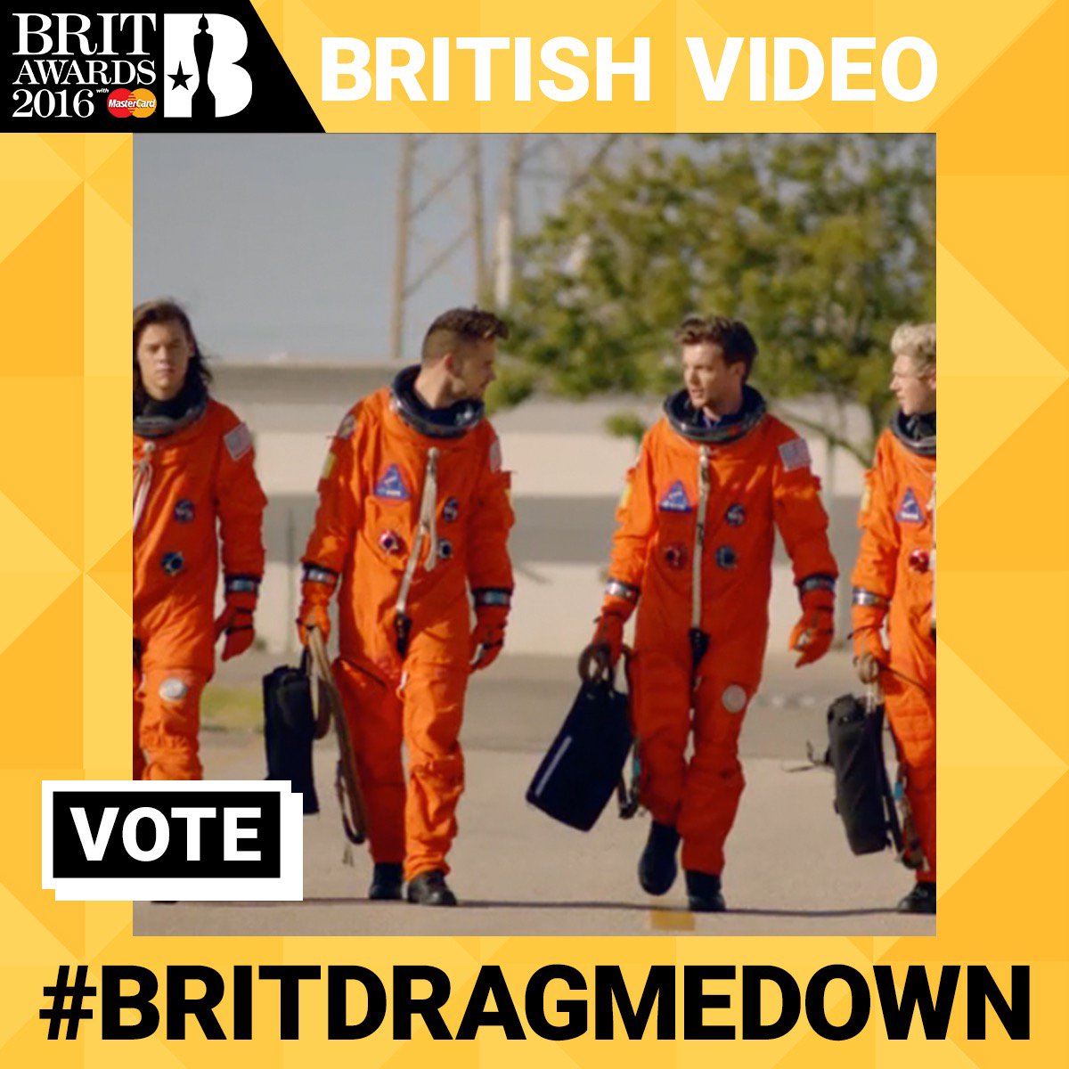 BRITs's tweet photo. To vote for @onedirection, tweet using #BRITDRAGMEDOWN https://t.co/D5bYO1NhMe