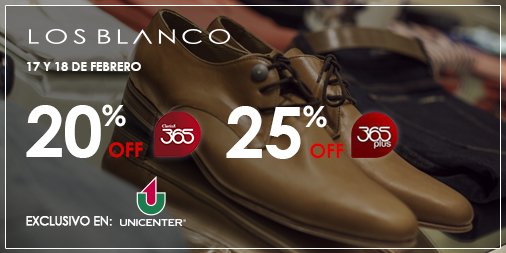 LosBlancoBA's tweet photo. - Hoy con @clarin365 y #365plus en @UnicenterArg
- 20% y 25% de descuento https://t.co/80CJvSH152