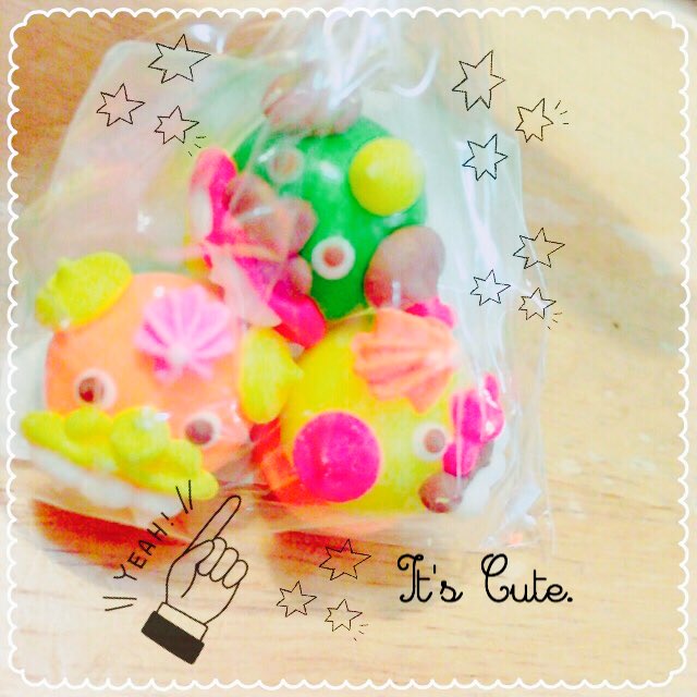 F_____0802's tweet photo. 可愛すぎて食べられない♡♡(こう見えてガムです) https://t.co/P73j0Mi10Y