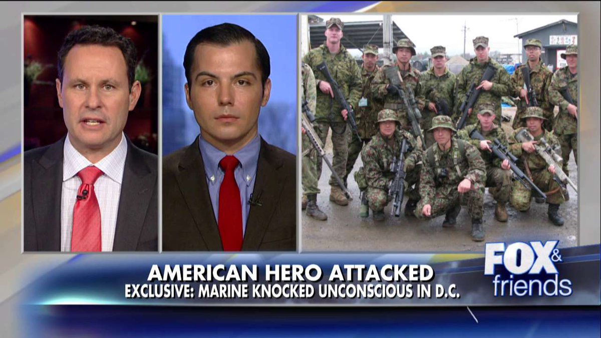 FoxNews_Flash's tweet photo. US Marine Hero: Attack at DC McDonald's Was a 'Hate Crime' @foxandfriends @kilmeade https://t.co/i4gE6ZOD9r https://t.co/nKau0ijBVy