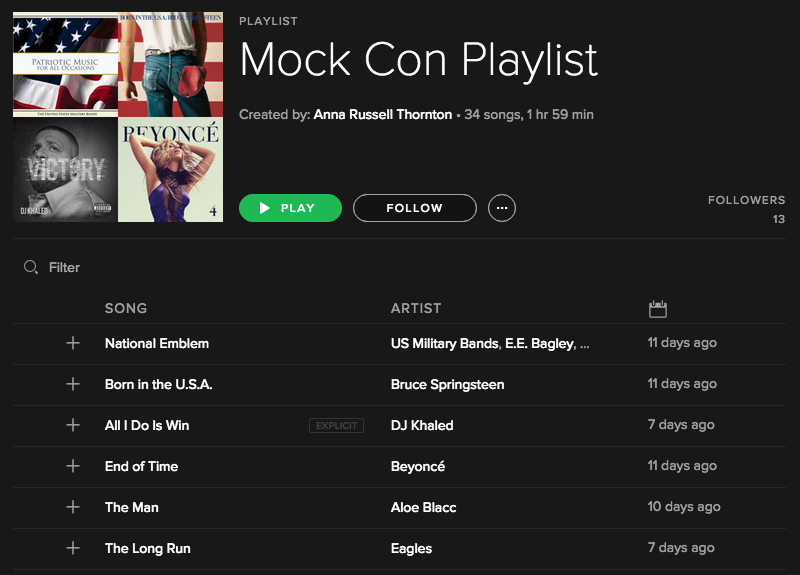 wluLex's tweet photo. We predict you'll love these tunes #MockCon2016 #tbt https://t.co/8emOH3OWUD https://t.co/hFJfxVjpnu