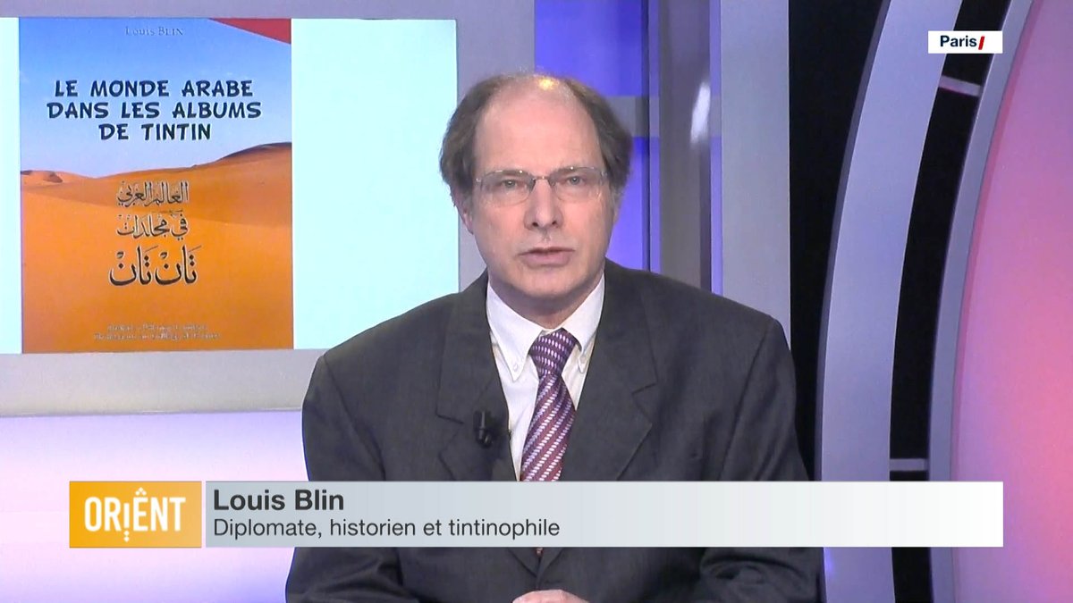 cyrilamar_i24's tweet photo. Le monde #arabe dans les albums de #Tintin. Louis Blin invité d'#ORIENT sur @i24NEWS_FR @davidgombin @Solal_i24 https://t.co/3AuOOvJ97x