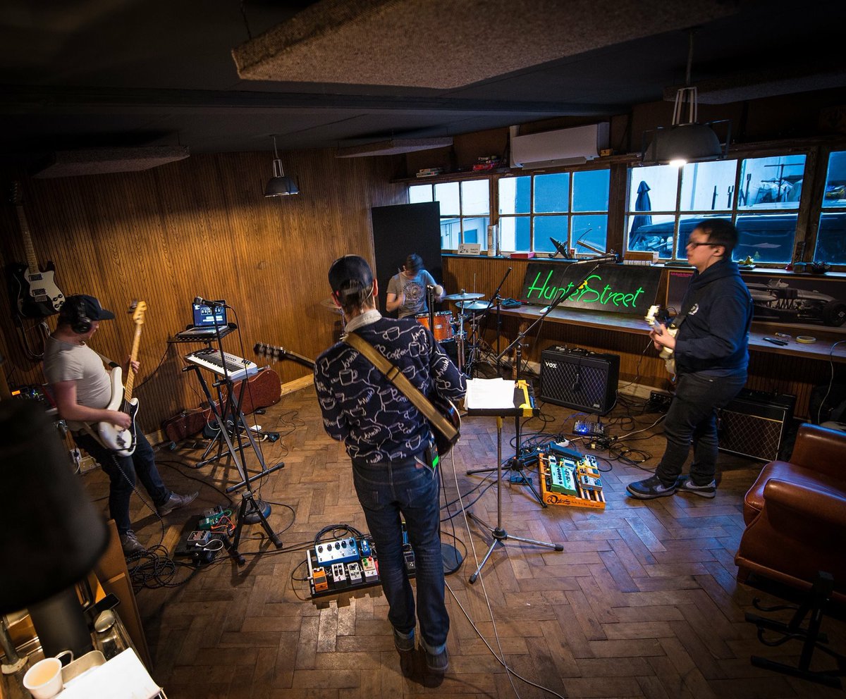 Busy rehearsing at our newly build studio! See you soon!!

#HunterStreet #Rehearsal