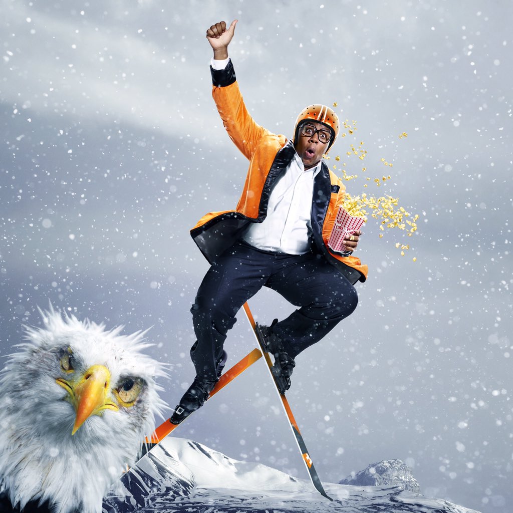 FandangoMiles's tweet photo. I’m may be soaring now, but I’m gonna be sore later. #EddieTheEagle https://t.co/vdwsi6yNc8