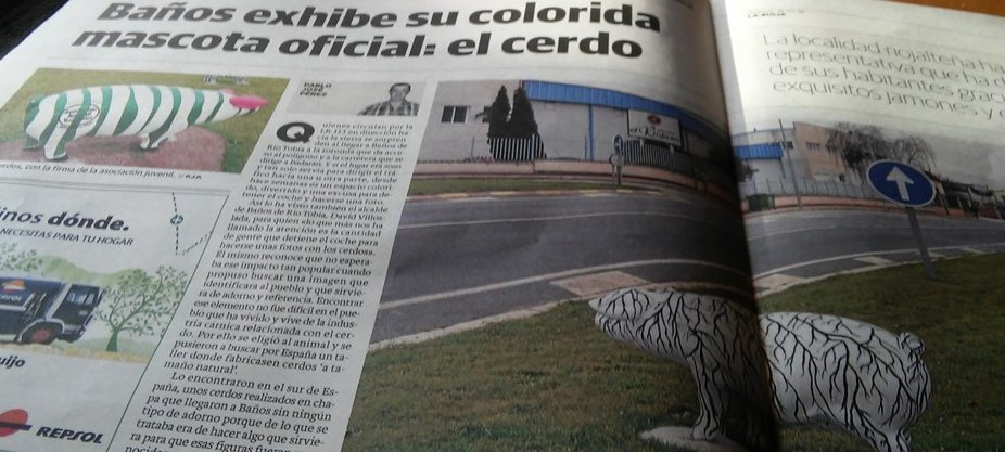 BanosDeRioTobia's tweet photo. Los cerditos, Baños. el periódico La Rioja y su chiste............ https://t.co/v0VdwGYk8B