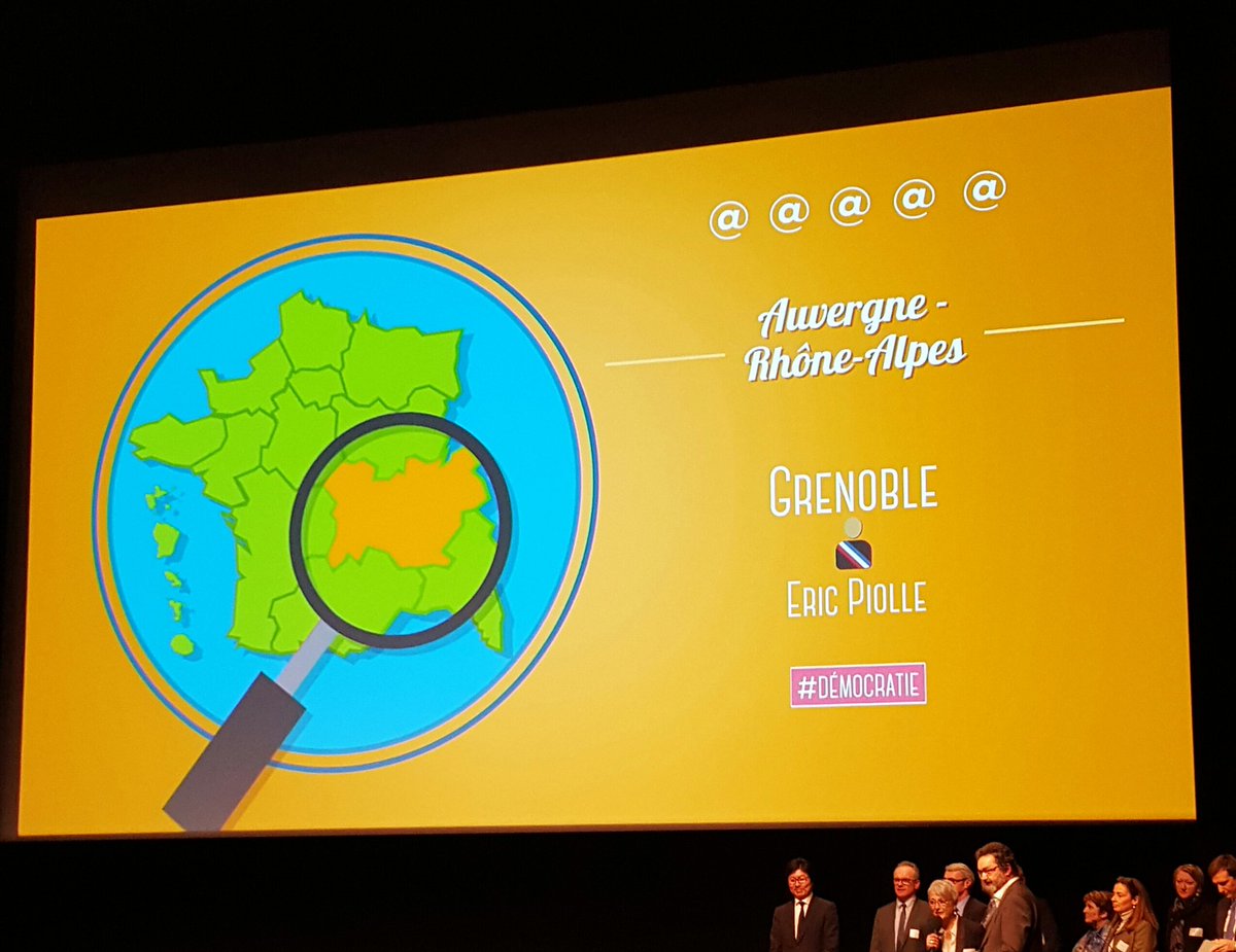 Pour la 8e année consécutive, Grenoble reçoit les 5@ à <a href="/Villes_Internet/">Villes Internet</a> avec cette année une mention démocratie !