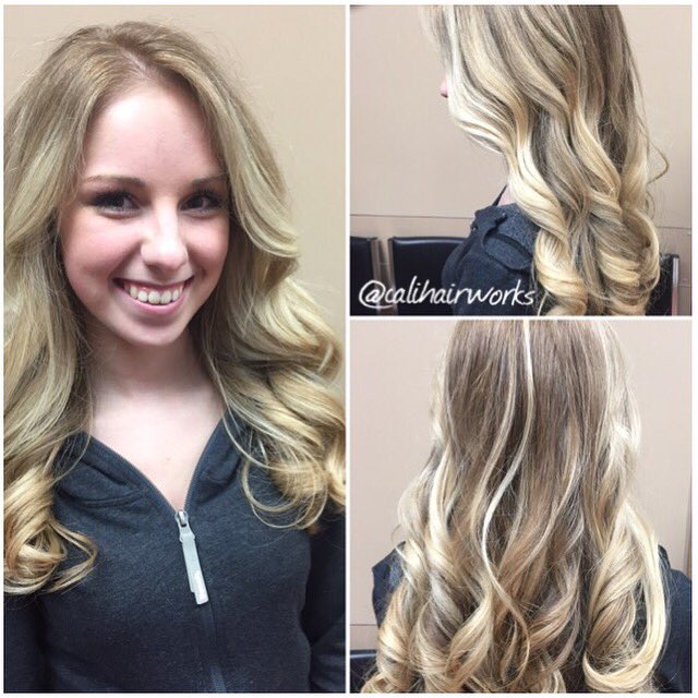 Here is the after photo of our beautiful client <a href="/erica/">Erica</a> #ombre #haircolour #hairstyles #newhair #BurlON