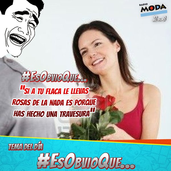 Tema del día #EsObvioQue
Hay cosas que no necesitan mayor explicación y eso TÚ lo sabes @ModaFM <a href="/renzowinder/">Renzo Winder</a>