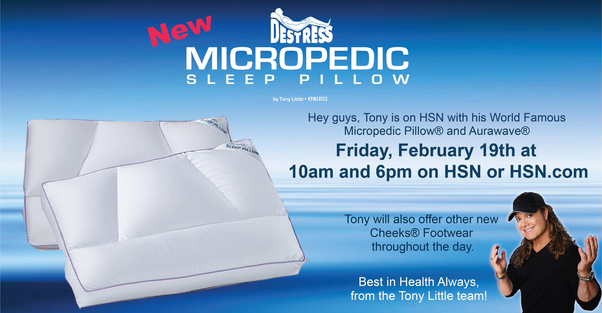 Tony little shop micropedic sleep pillow