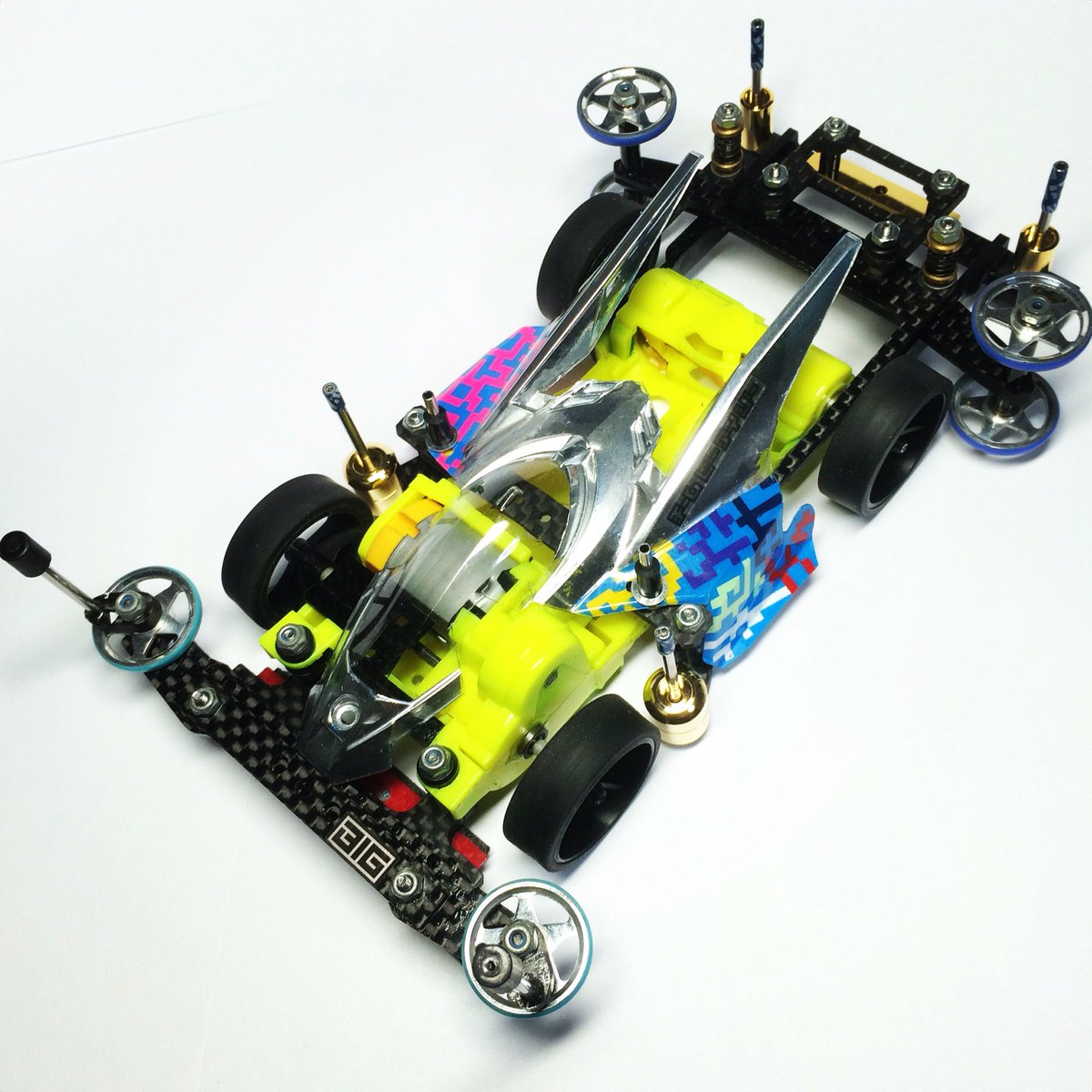 うし ミニ四駆ジャパンカップ15 Fmvs 前後スラダン リア桁 加工マスダンk24メッキ ミニ四駆 Mini4wd T Co Sojr9yh4ui