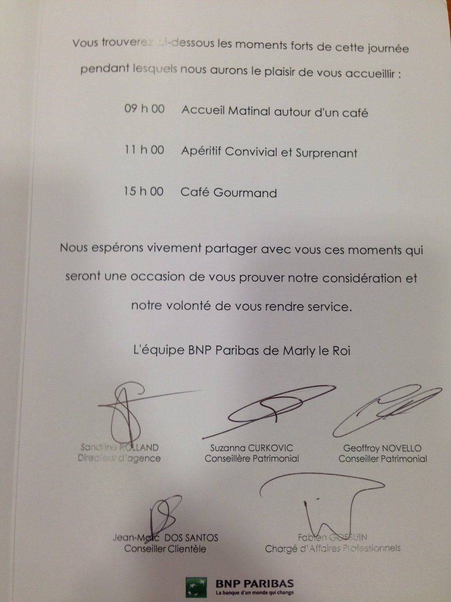 drine7879's tweet image. J-1.....#Bnpparibas #preferenceclient #ppc #engagement #marlyleroi