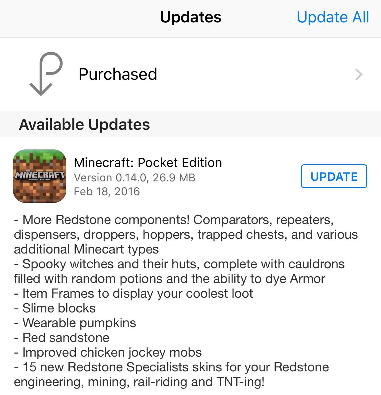 Minecraft: Pocket Edition 0.14.0 Now Available for Android, iOS