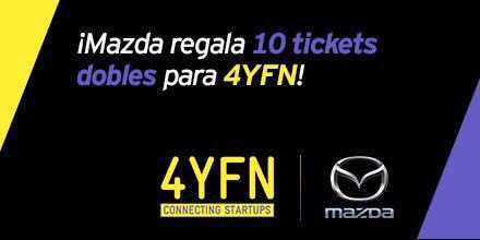 MEspinozaMoron's tweet image. Todavía puedes ganar una entrada al #4YFN cortesía de @MazdaEspana Solo haz RT y entra en el sorteo! #MWC