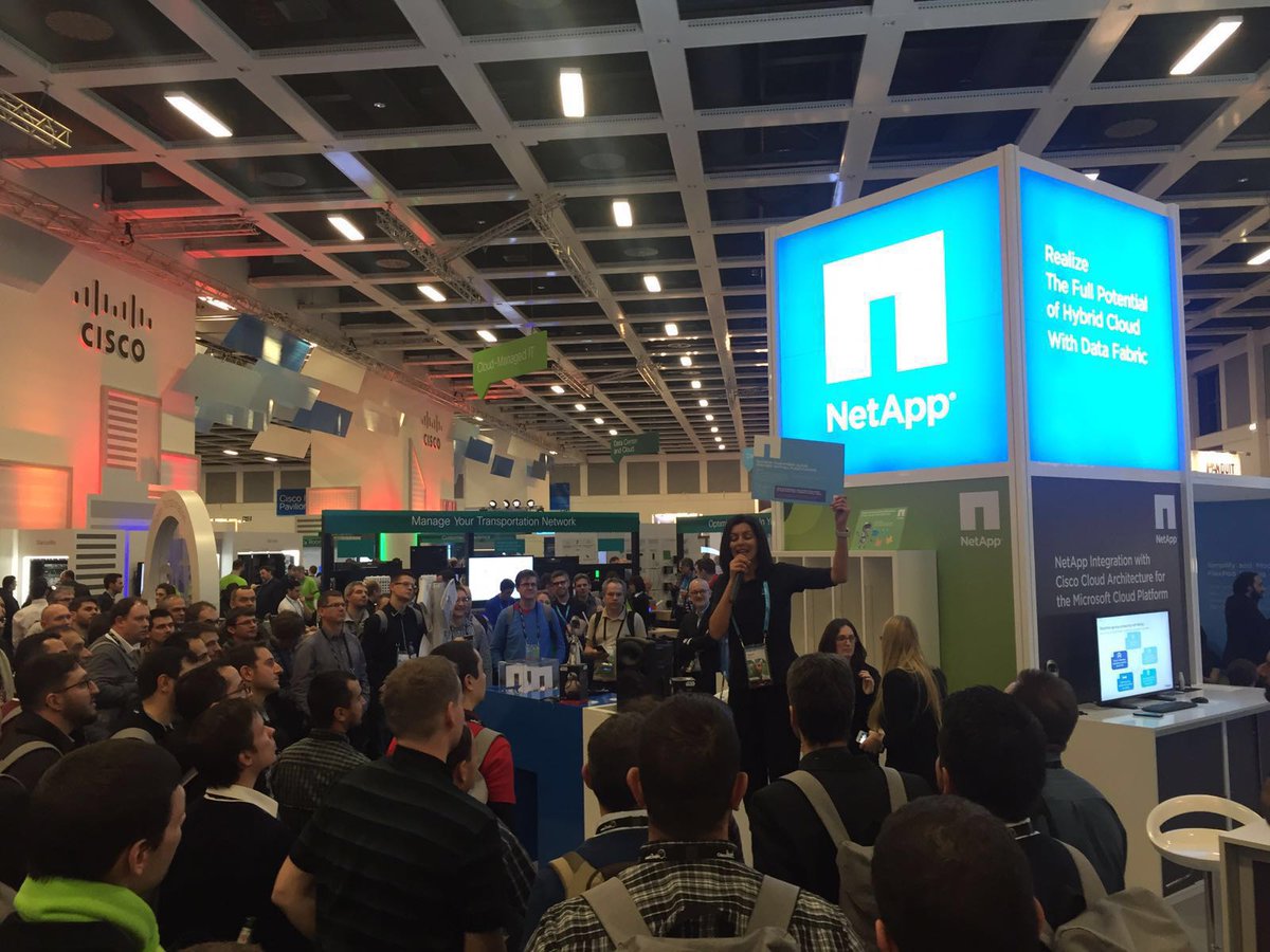 NetAppEMEA's tweet photo. Today we're very busy @CiscoLiveEurope  #NetAppCLEUR https://t.co/IRRmizqyyB