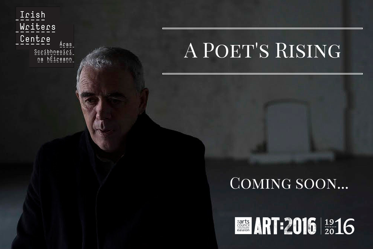 IrishWritersCtr's tweet photo. Very exciting to be in the final stages of filming for #apoetsrising. Great performance from Theo Dorgan - #stylin https://t.co/w1y8sBuFee