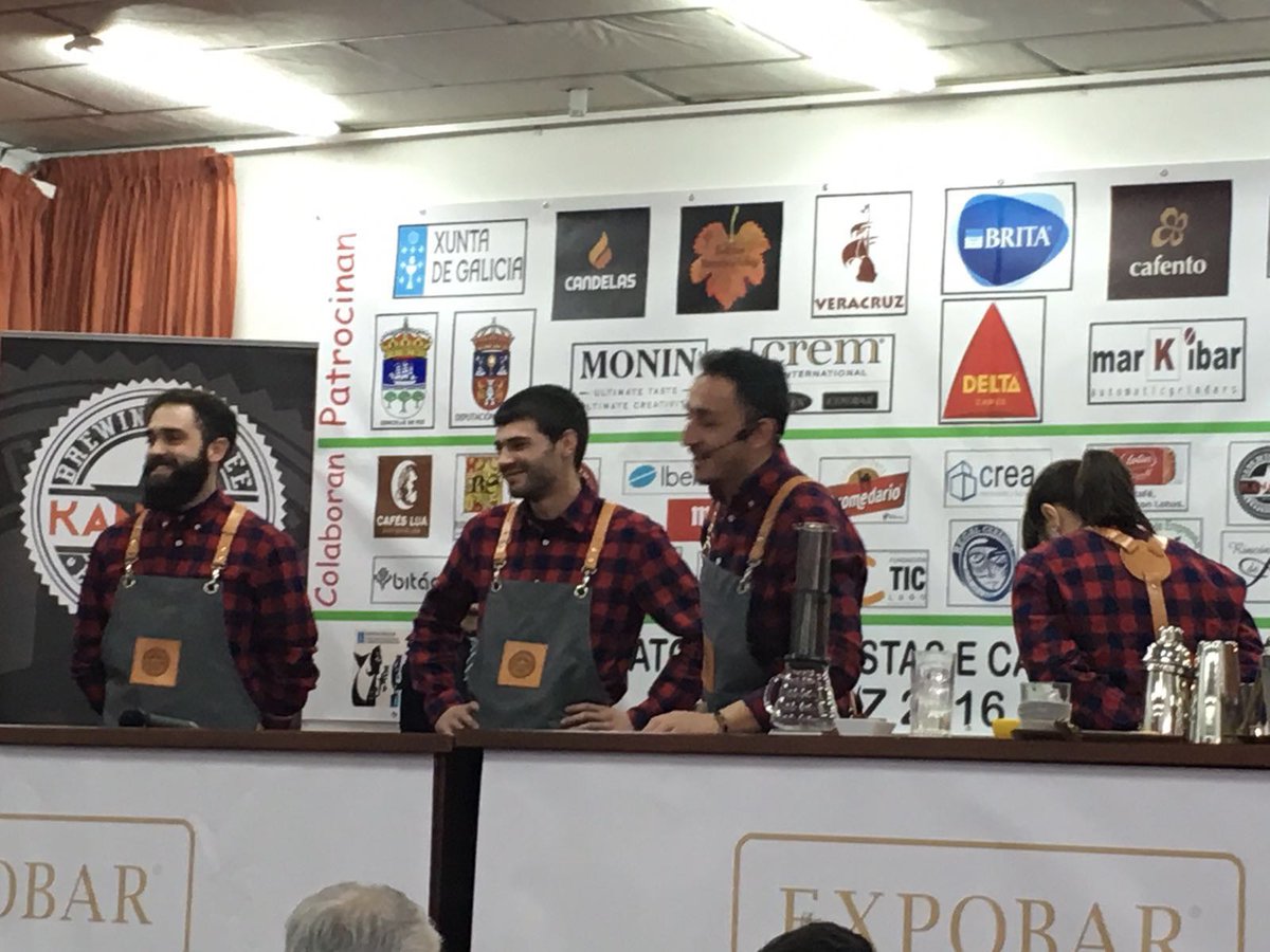 Los geniales Kanalla Coffee  en el  IV Campeonato Internacional de Baristas #IesFoz