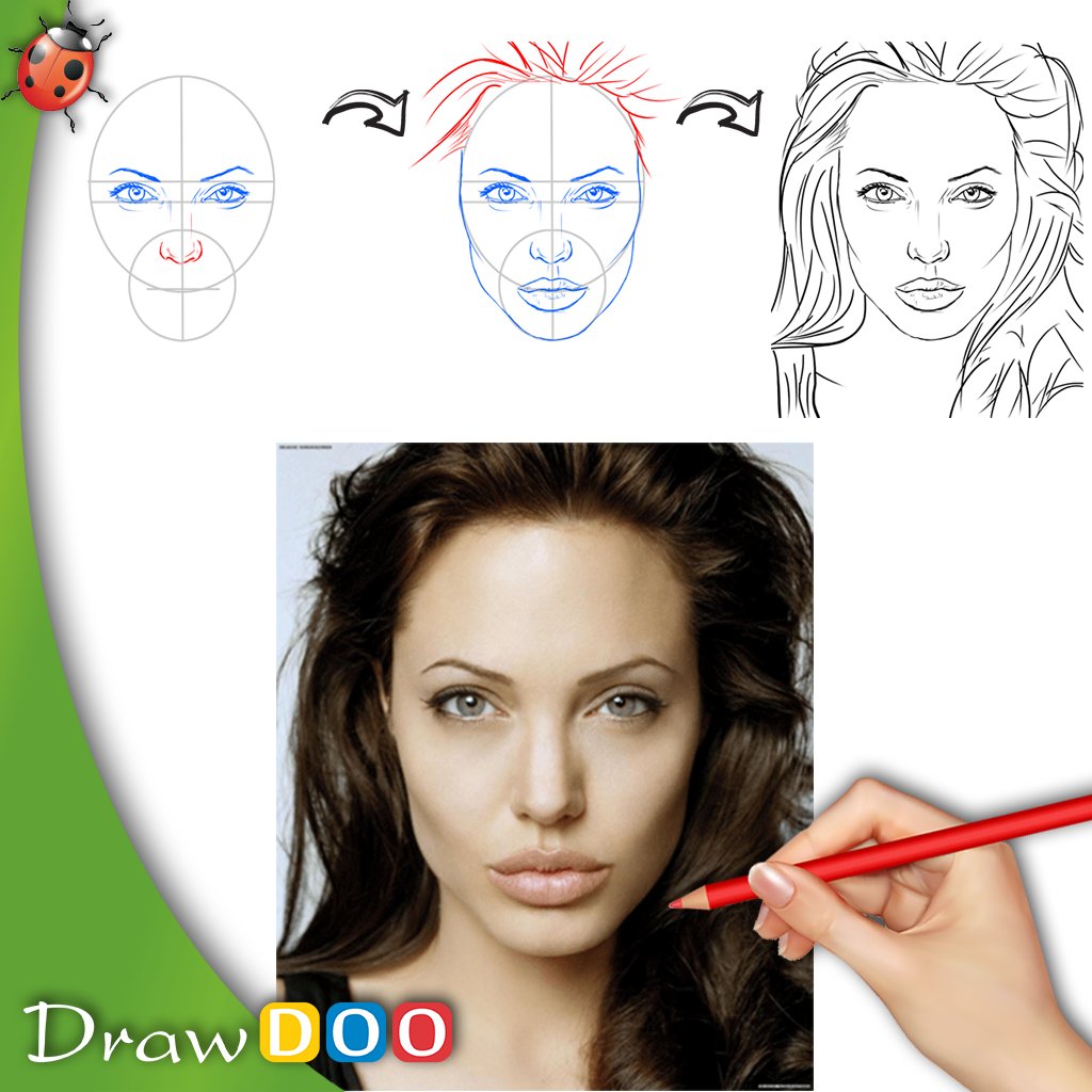 angelina jolie drawing