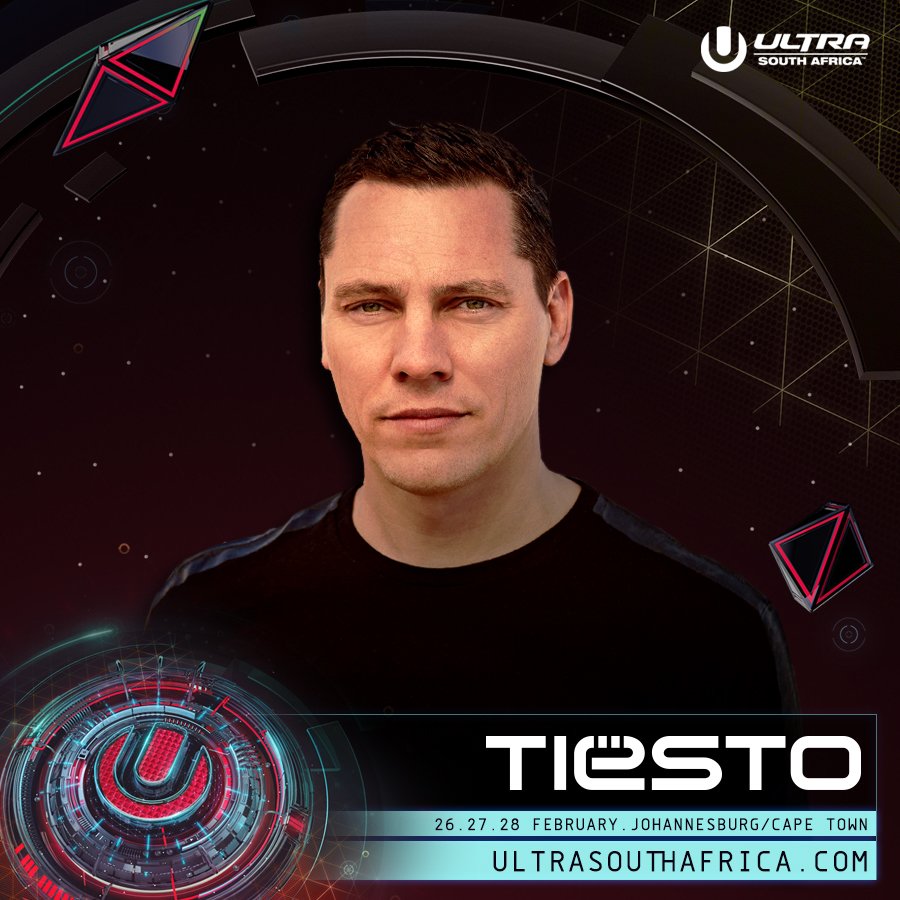 tiesto's tweet photo. South Africa! See you next week for @ultrasa 😎 You guys ready? https://t.co/vZhJZEnviN https://t.co/0rmjqYhEb3