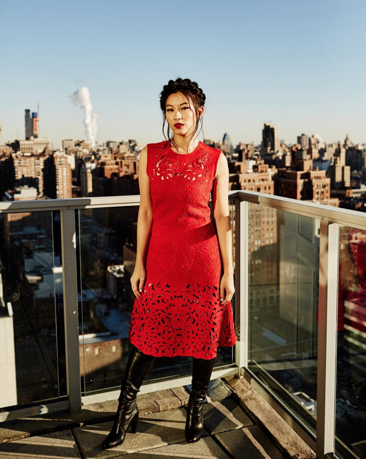 BarAzulNYC's tweet photo. @arden_cho from @MTVteenwolf  joins us for some killer views at #BarHugo. Looking stunning, as always. #NYFW https://t.co/OW0yc51PFN