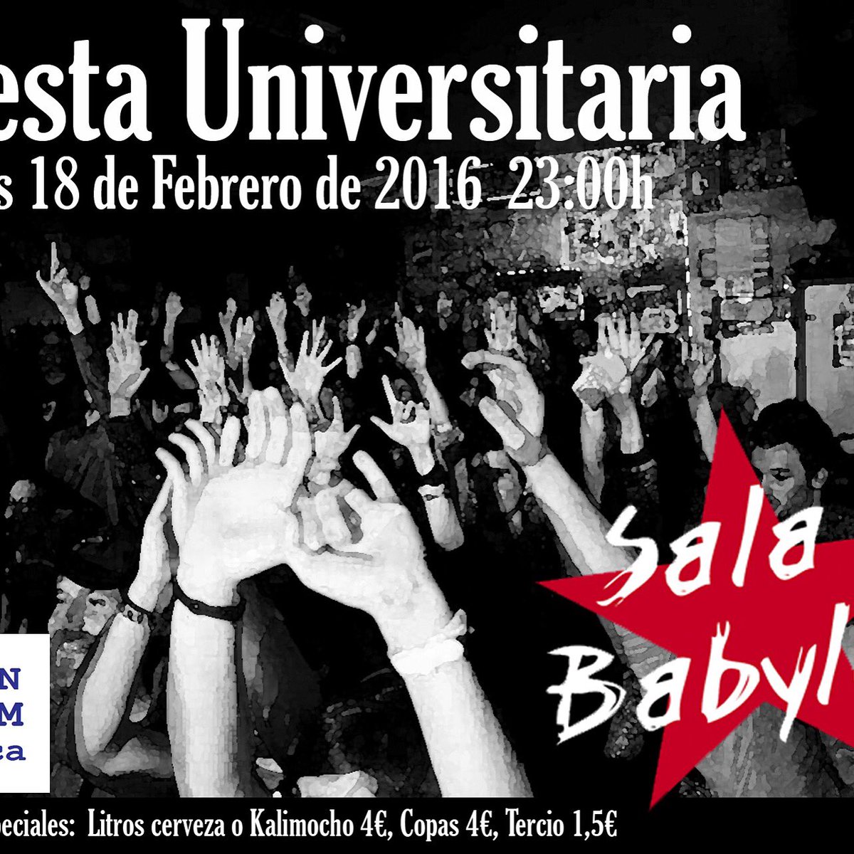 BabylonCuenca's tweet photo. Recuerda que en unas horas empieza nuestra última fiesta universitaria. Se va a liar.. @ESNUCLMCuenca @CampusCuenca https://t.co/y4zWfWuNKW