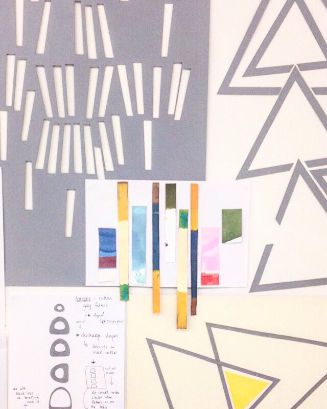 Studio vibes 🎨 #studiolife #printedtextiles #ideas #colour #shapes #composition