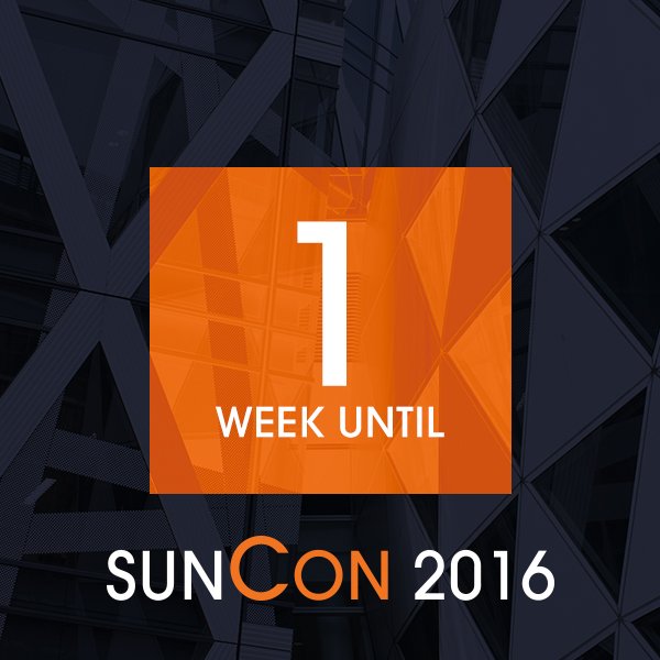 SunConFlorida's tweet photo. Just 1 week until SunCon 2016, and today is the LAST day for free ticket registration via https://t.co/YyQ5rWN7ve! https://t.co/zSn6BMurUl