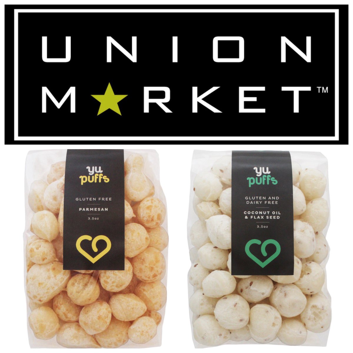 YuBakery's tweet photo. #YuPuffs lovers, find your favorite #snack at all @UnionMarket locations! 
#GlutenFree #DairyFree #MadeInNYC https://t.co/JSJHkzFk6Q