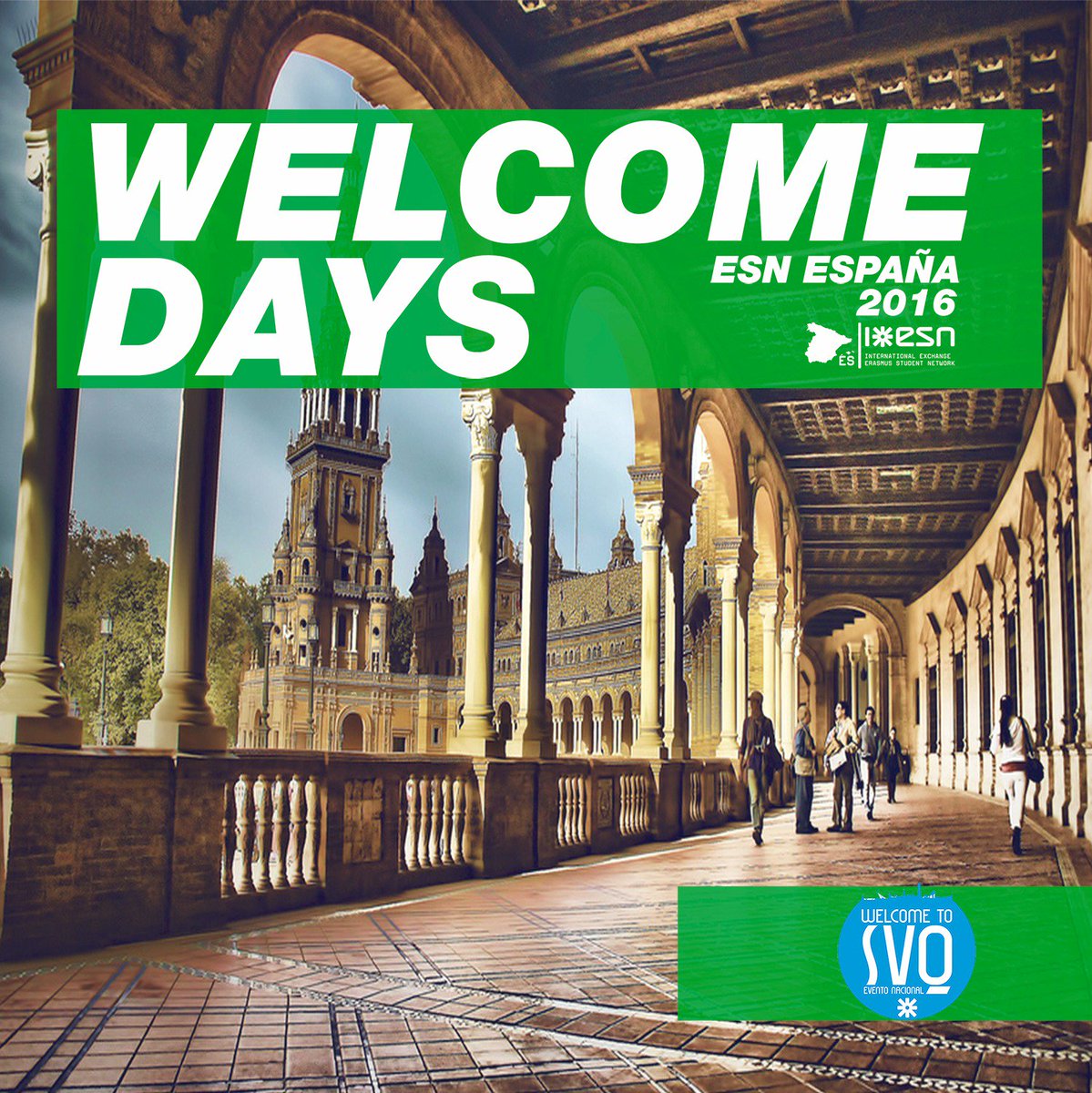 ESNVigo's tweet photo. Register your #ESNcard in https://t.co/WEkc81kdKo and win 2 tickets to #WelcomeToSVQ #ESNWelcomeDays #THISisESN https://t.co/BSfxwDdLhd