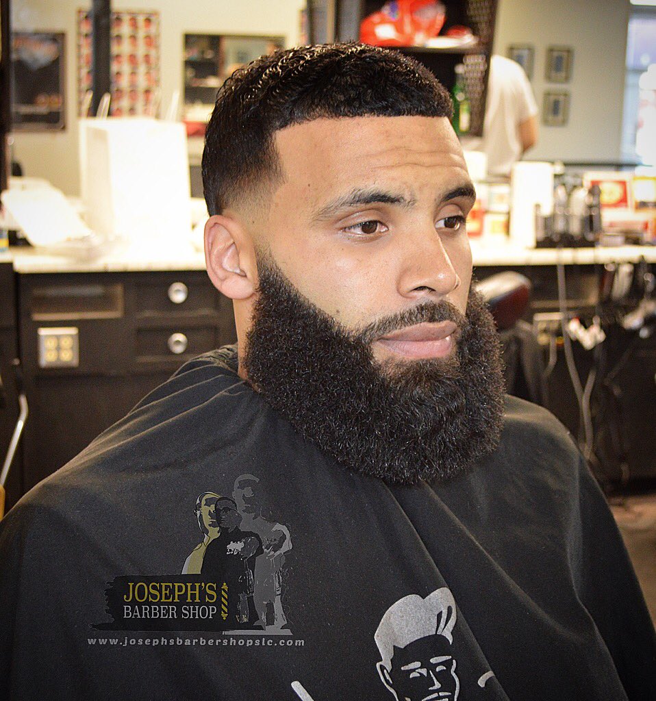 Joseph's Barber Shop on X: Low low taper with a hot towel beard