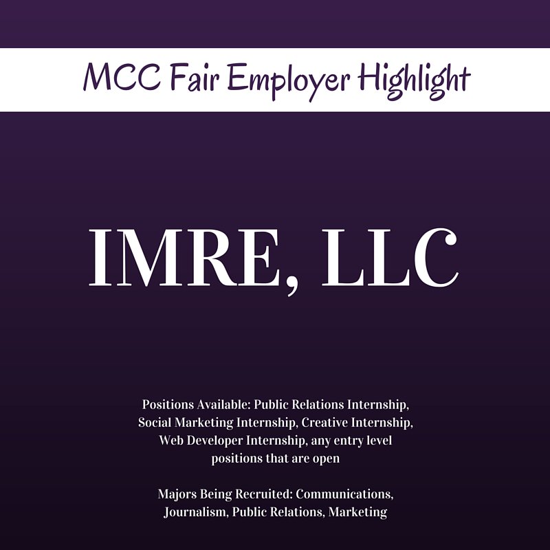 TUCareer's tweet photo. Hey @TUCOFAC and @TUCBE majors, you will definitely want to chat with @IMRE on Friday at #MDCC16 #EmployerHighlight https://t.co/0YmgfKOxyP