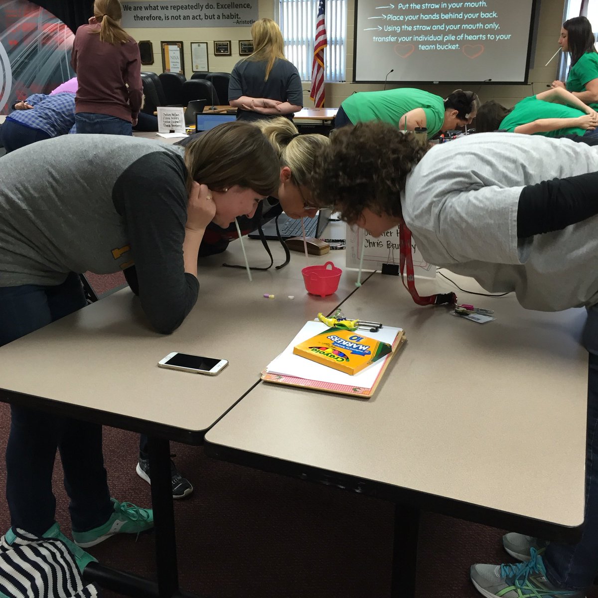 NixaElem's tweet photo. Teamwork makes the dream work! 6th grade teachers have fun with writing workshop professional learning. #thenixaway https://t.co/C2mJ8fXXGZ