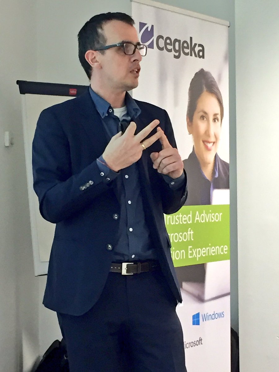 Poecky's tweet photo. Great #storytelling #VRT case #cegekacloud #cegeka thanks Patrick Van der Borgh #office365 #microsoftbe https://t.co/5uey3i62iI