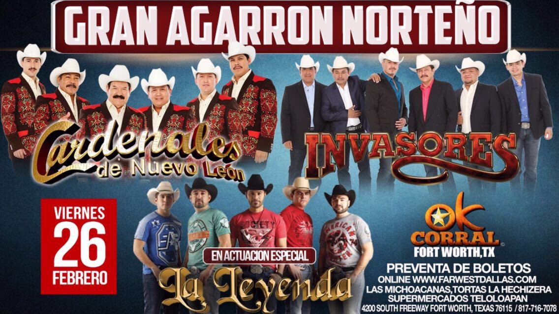 grupolaleyenda's tweet photo. 20 26 y 27 de febrero https://t.co/wb18QgDsG8