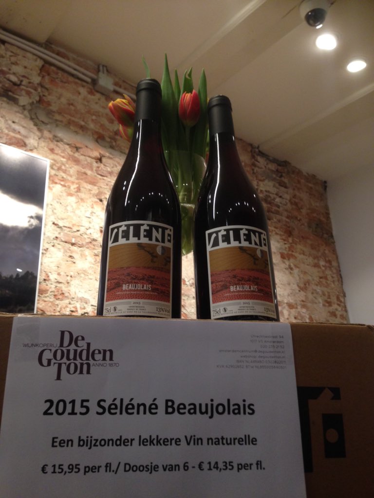 De vorige zending Séléné Beaujolais was snel uitverkocht. Nu nieuwe jaargang binnen. Zooooo lekker! #beaujolais