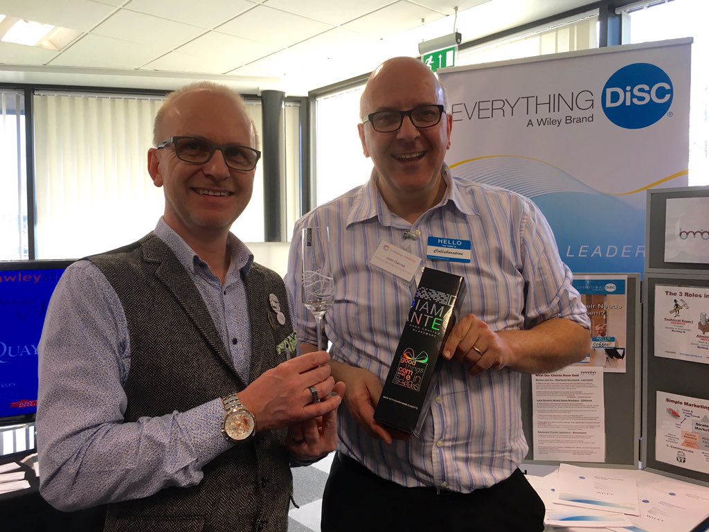 lovelocalexpo's tweet photo. Lucky winner @JohnGarrodCoach won a gorgeous engraved champagne flute from @GlassForWalkers  #lovelocalexpo https://t.co/lXI0LKb6TP