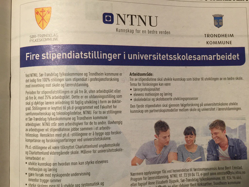 Lærer og forsker? Jobb med forskning og utvikling i skolen. jobbnorge.no/ledige-stillin…