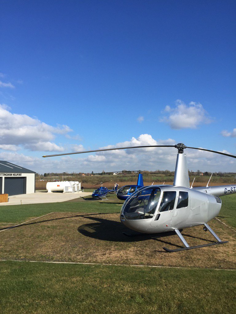 dmhelicopters's tweet photo. Busy day in the office today! @Notts_Heliport #helicopterpilot https://t.co/e67mnrcEJJ