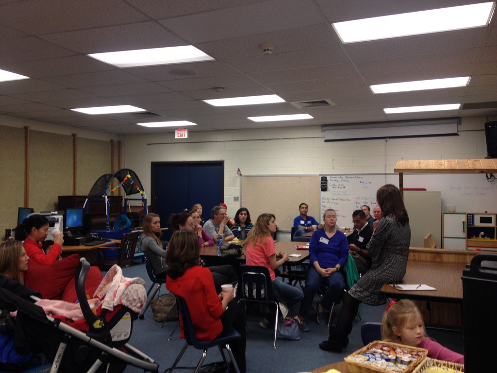 sibylRRISD's tweet photo. Coffee Chat @WBE Parents learning about the future of WB VPA @ParentPrograms https://t.co/GCO0QfMChO