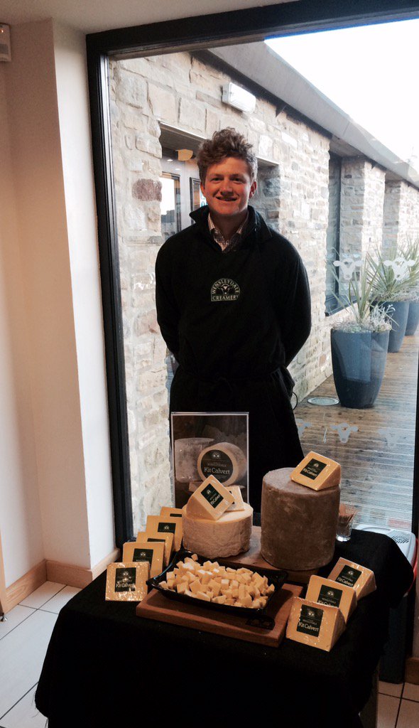 Wdalecreamery's tweet photo. Rupert is on hand in our #VisitorCentre cheese shop today, sampling #KitCalvert. Come &amp; say hi! https://t.co/l4TQXSegvK