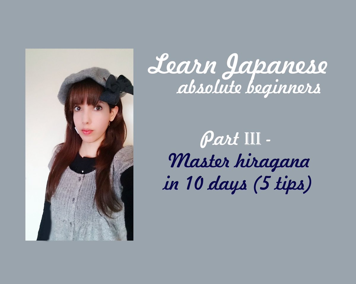 NatasjaMusic's tweet photo. My new #youtube #video . Learn #Japanese for beginners. 5 Tips to master #hiragana quickly https://t.co/BTxzyv5jv2 https://t.co/evI88DVkzl
