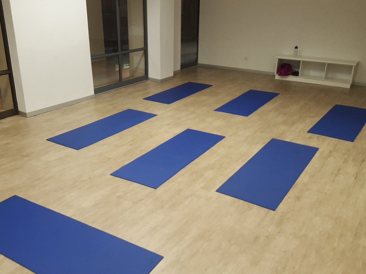 CycleZoneSA's tweet image. All setup for our first Yoga session with @YogaWarriorRSA &amp;amp; @GennaSeymour - be sure to join us! Come join us