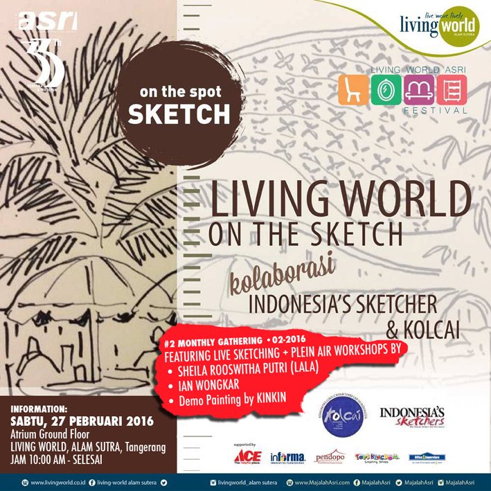 Yukz ketemuan di LIVING WORLD, Alam Sutra.  Sabtu, tanggal 27/2/2016. With teman-teman dari KOLCAI.